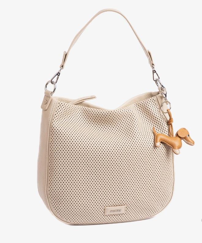Bolso agondolado frontal perforado Matties 21061 Teckel arena