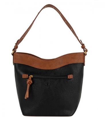 Bolso bandolera tricolor Arsamar Lois negro trasera